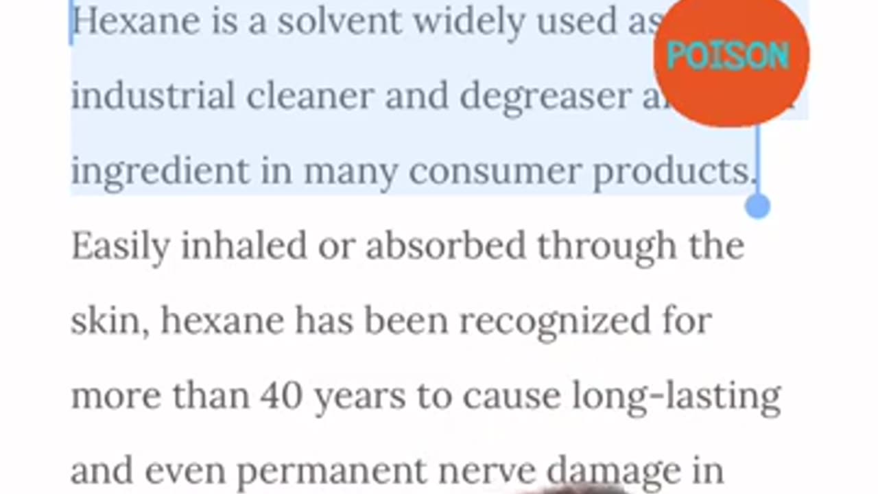 Avoid Grapeseed Oil - Hexane to Extract Oil - Toxic