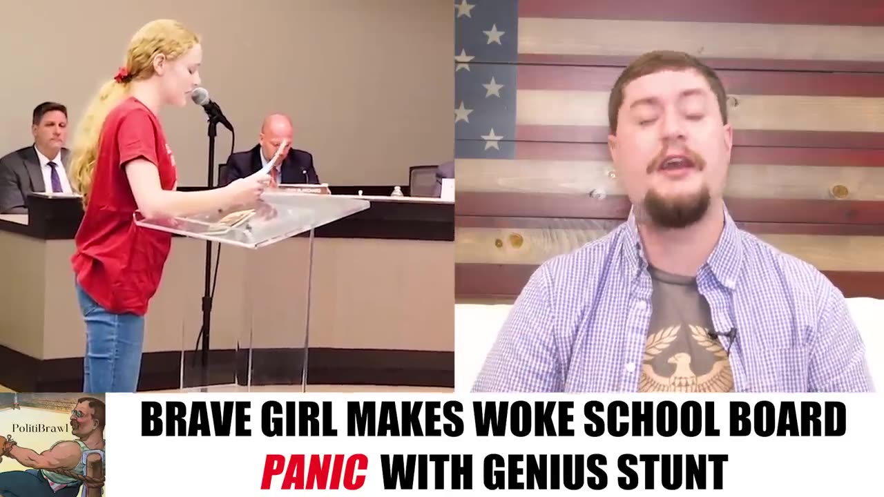 WW3 Update: Brave girl makes woke school board PANIC with genius stunt This is America! 9m