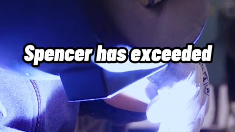 Spencer is crushing it! 💪🏻🔥 #fyp #welding #workethic #weldingschool