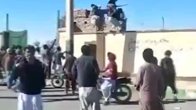Iranian protesters in Zahedan enter the Police Station after Regime's massacre!