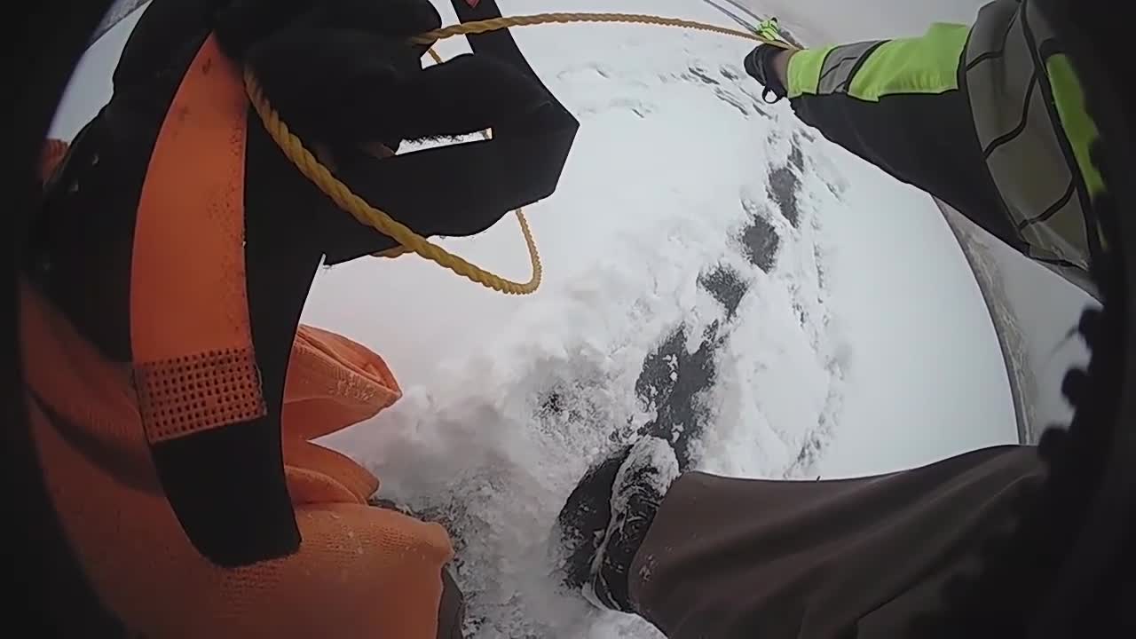 Mantua Police Chief & State Trooper Rescue Ice Fisherman Who Fell Through