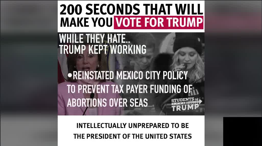 200 SECONDS THAT WILL MAKE YOU VOTE FOR TRUMP