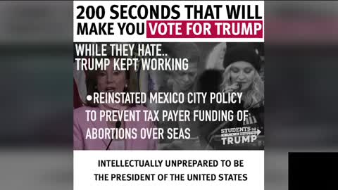 200 SECONDS THAT WILL MAKE YOU VOTE FOR TRUMP