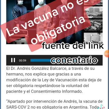 LAS VACUNAS CONTRA EL COVID NO SON OBLIGATORIAS A VER SI LES QUEDA CLARO!!!!