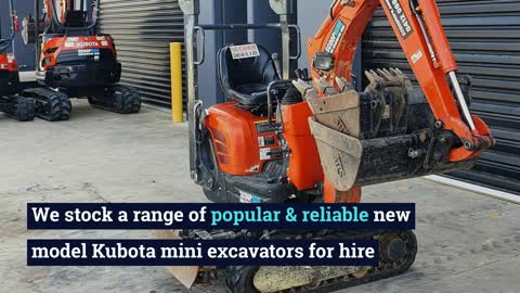 Mini Excavator Hire In Melbourne