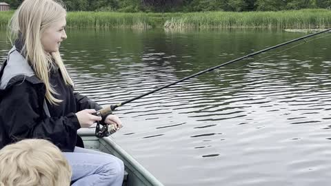 Fishing girl