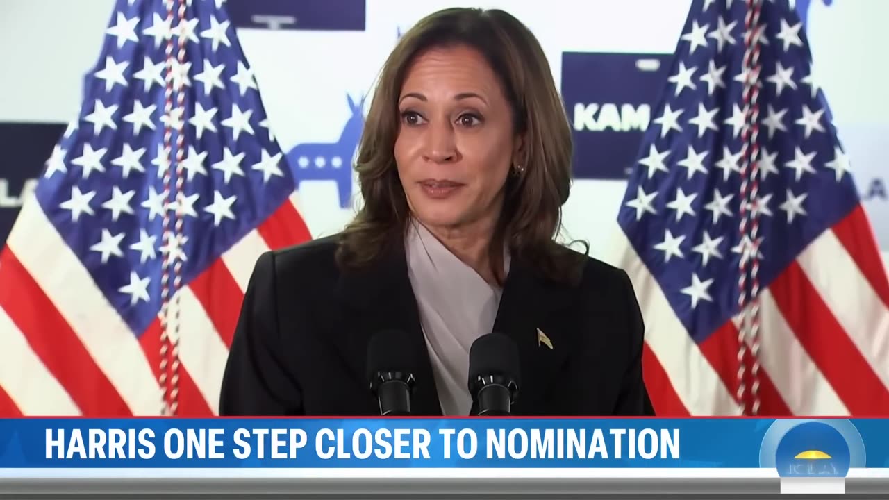 Kamala Harris ears enough delegates for Democratic nomination.