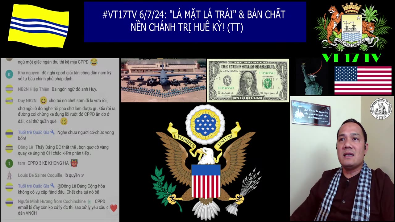 #VT17TV 06/7/24: "LÁ MẶT LÁ TRÁI" & BẢN CHẤT NỀN CHÁNH TRỊ HUÊ KỲ! (2/3)