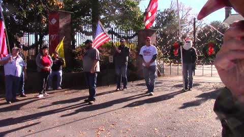 Bronson Martin of American Freedom Cruisiers thanks Veterans announces events
