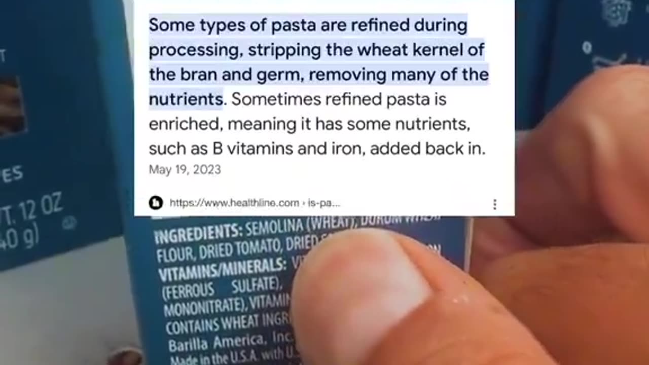 Barilla Pasta Made From Petroleum