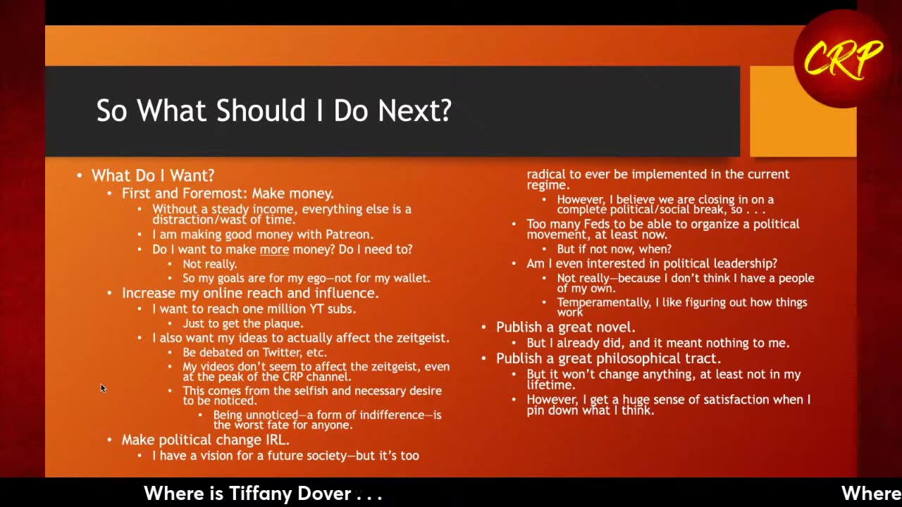 Weekly Webinar #96: So What Should I Do Next?