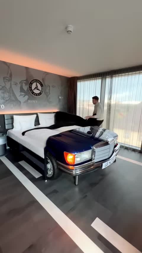 Mercedes Hotel room! 😎 V8 Hotel Böblingen #shorts