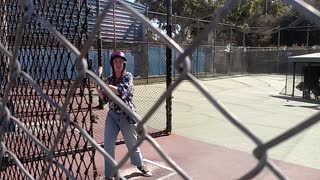 Kenz at bat cage