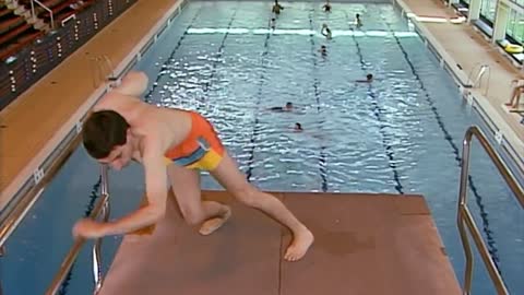 Funny Mr Bean swimming pool