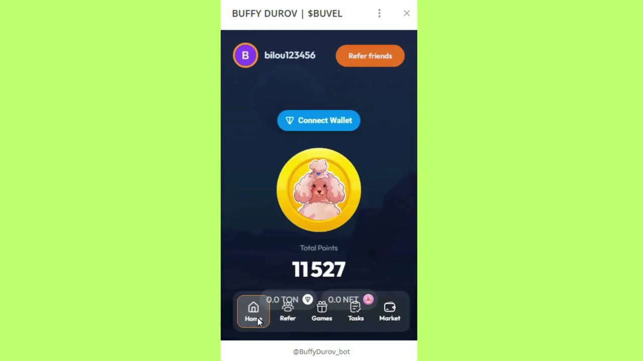 new mining mini app bot telegram buffy durov