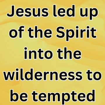"The Temptation of Jesus in the Wilderness" Matthew 4:1,2.