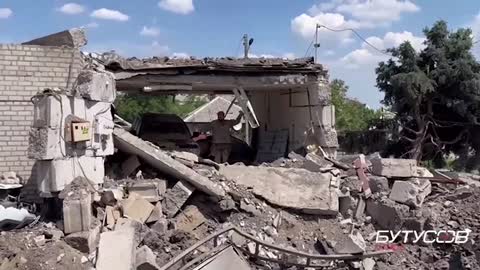 The Russians hit our house with a Point-U missile, but missed by 50 meters. Lysychansk, June 19.