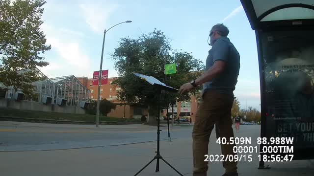 Del Sutter, open air at ISU, Bloomington