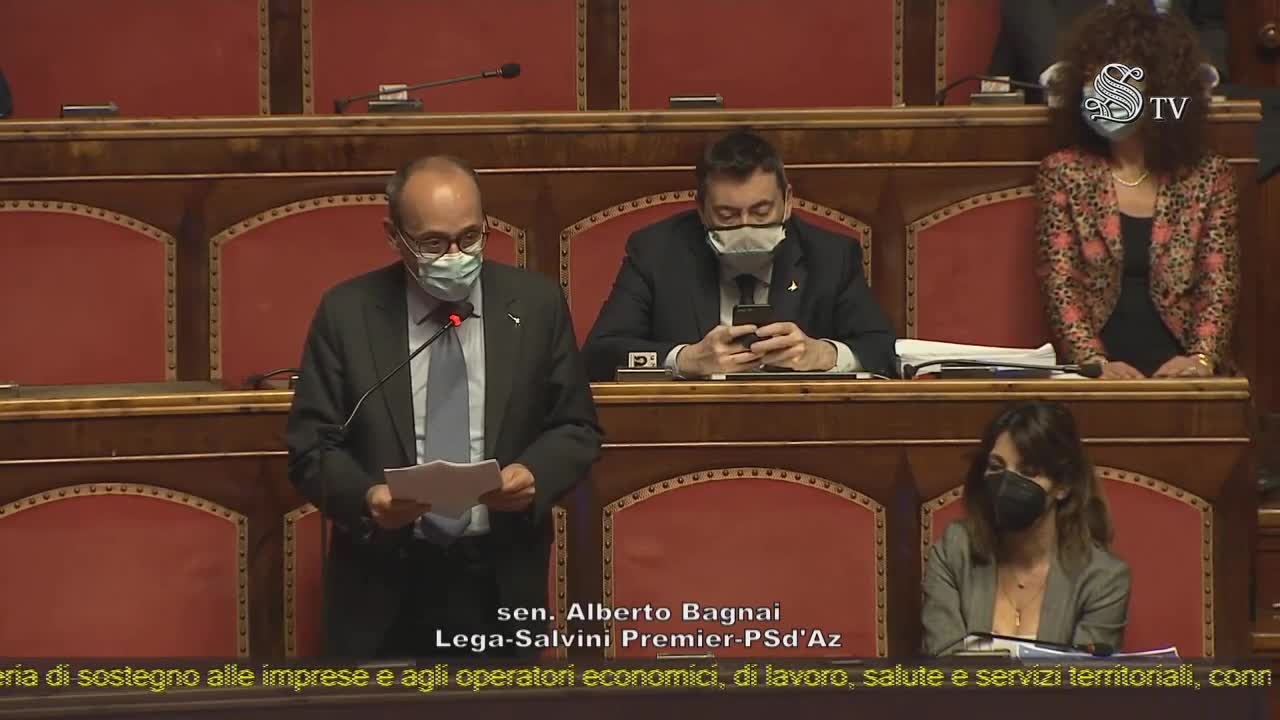 🔴 Intervento del Sen. Alberto Bagnai in Aula del 06/05/2021.