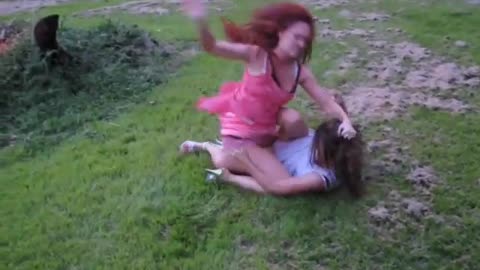 Siblings girl crazy fight