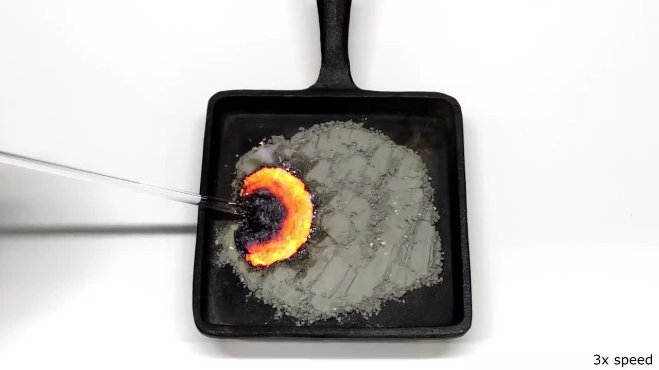 Burning iron and sulfur is so satisfying