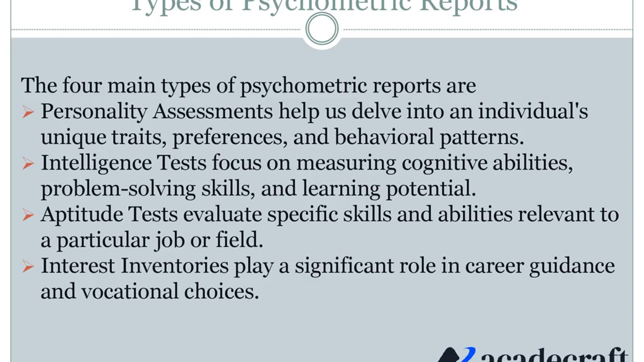 Understanding the Different Types of Psychometric Reports