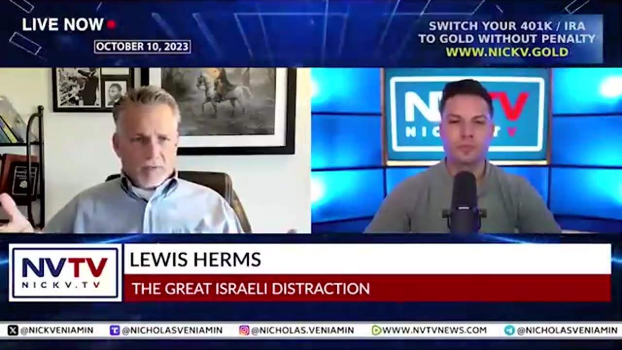 LEWIS HERMS DISCUSSES THE GREAT ISRAELI DISTRACTION WITH NICHOLAS VENIAMIN