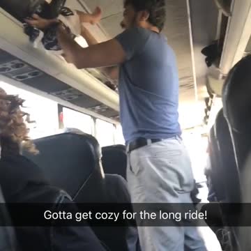 Gotta get cozy for the long ride