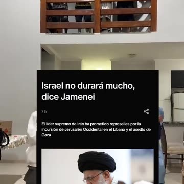 Israel no durará mucho, dice Jamenei