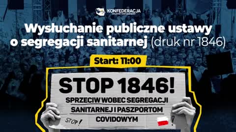 Wysłuchanie publiczne skandalicznej ustawy o segregacji sanitarnej