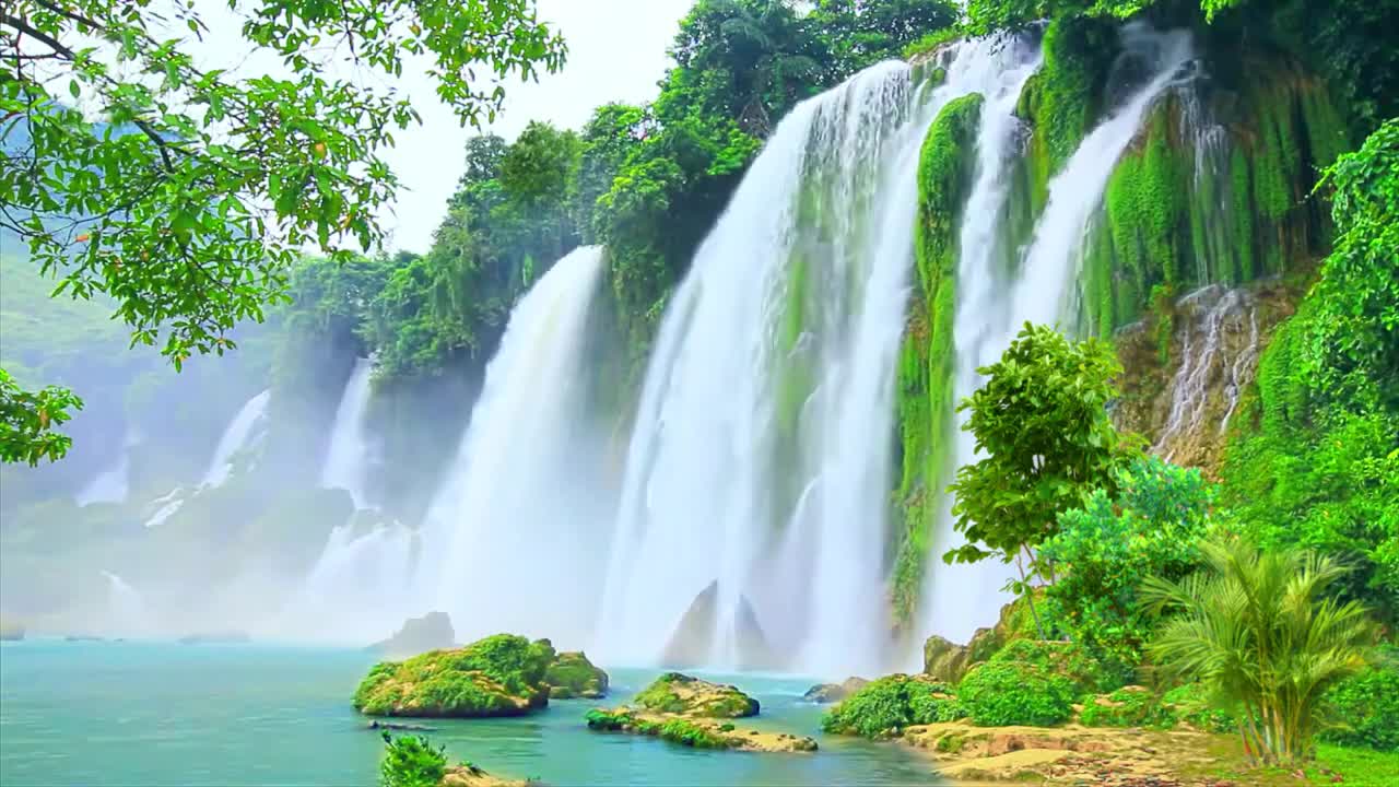 AMAZING WATERFALLS. Relax, ambient, Meditation