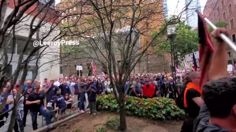 VIDEO: Chants Break Out of "Let's Go Brandon!" at Massive Municipal Workers March and Rally in NYC