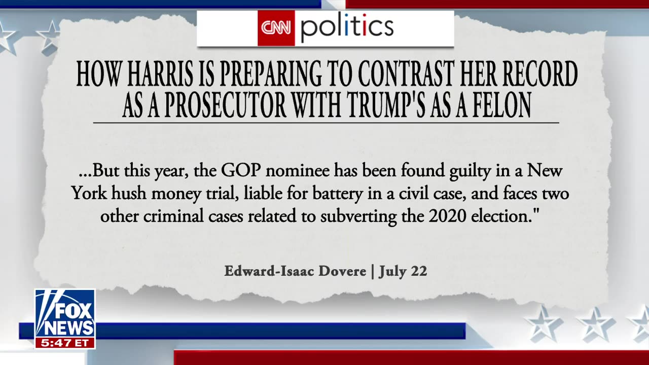 Trump Campaign Adviser Calls Harris the 'California Liberal' on the Democratic Ticket