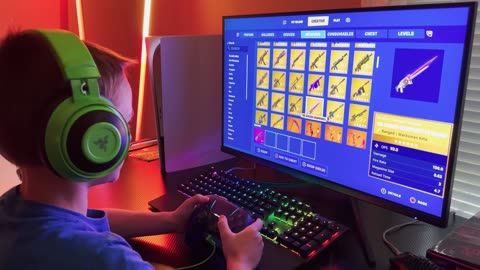 Kid gets his GAMING ON