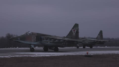 The Su-25s fired rocket-propelled grenades at AFU personnel and equipment.