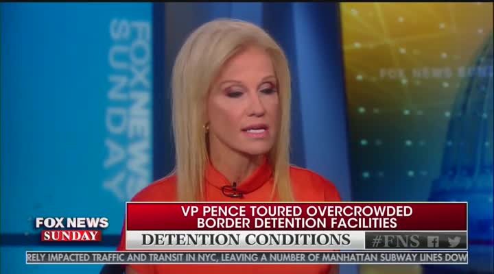 Kellyanne Conway and Chris Wallace clash over migrant detention centers