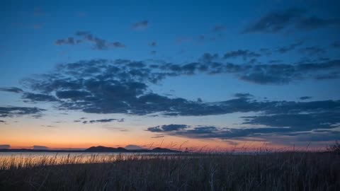 Nightfall on the lake