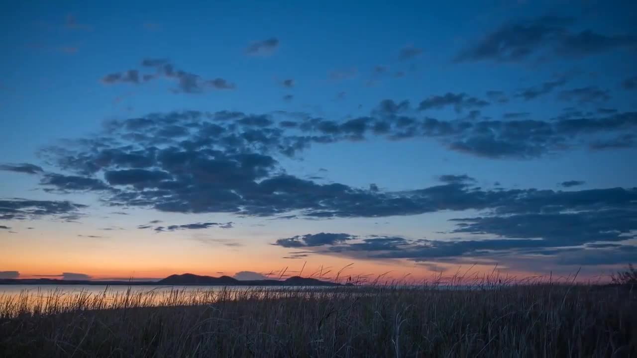 Nightfall on the lake