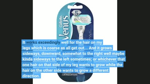 Gillette venus deluxe smooth swirl womens razor blade refills, 6 count, moisture ribbon