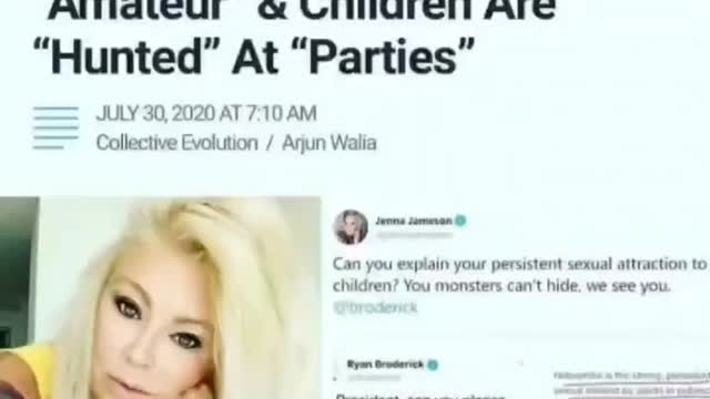 Children are hunted at parties these are some sick and evil and twisted people