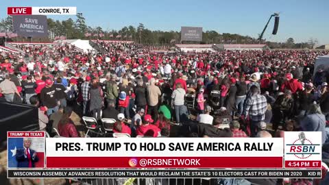 BIG CROWDS in Texas before President Trump's arrival!