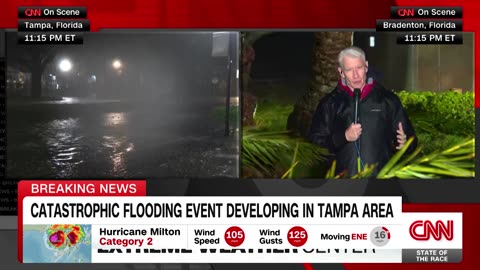 Anderson Cooper shows what Milton_s storm surge looks like