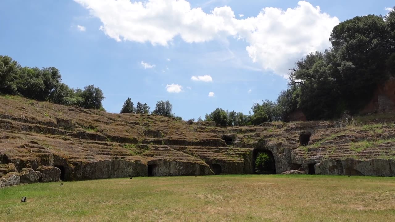 A Roman Amphitheater Carved from Lava