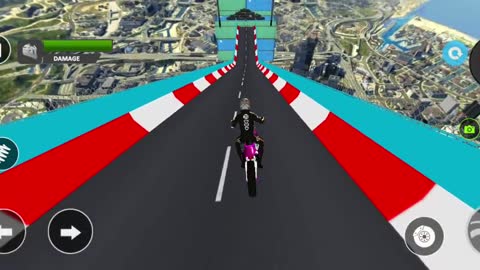 Superhero mega ramp gt bike racing 2021 _ Android Gameplay