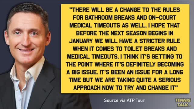 Toilet Break Rule CHANGING After US Open tennis 2022 in Sports News