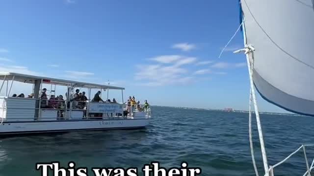 We suprised a boat full of kids with a real Spiderman!