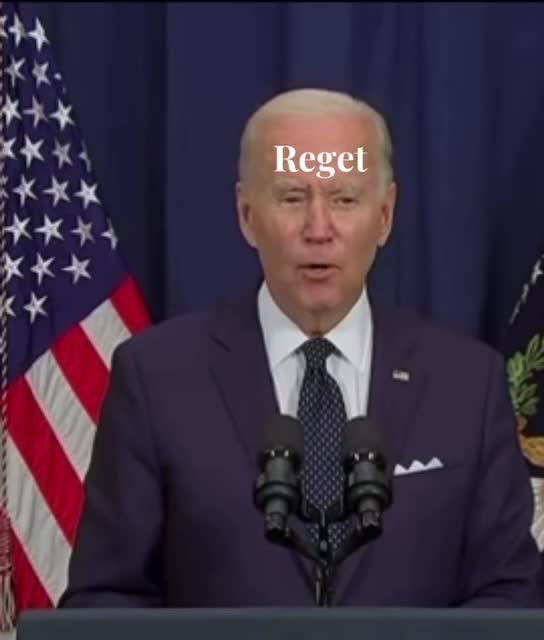 Clown Show Continues: Joe Biden Says He Has No "Reget" No "Reget" at all