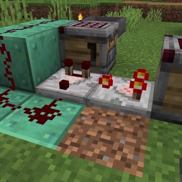 A Simple #Crafter Circuit for Single Item Recipes in #Minecraft #shorts
