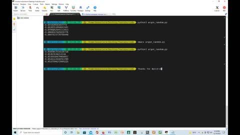 Applications of a Random Point Generator: Leonard Jones Potential using Python and Mobaxterm