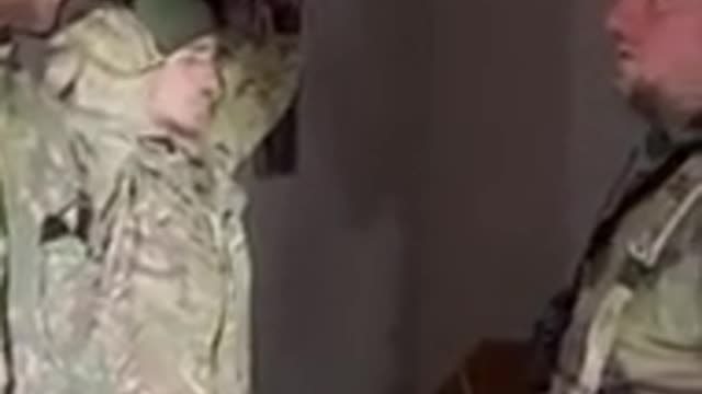 Again, Ukranian prisoners. They took them in the city of Rubezhnoye. AHMAD-SILA Allahu Akbar
